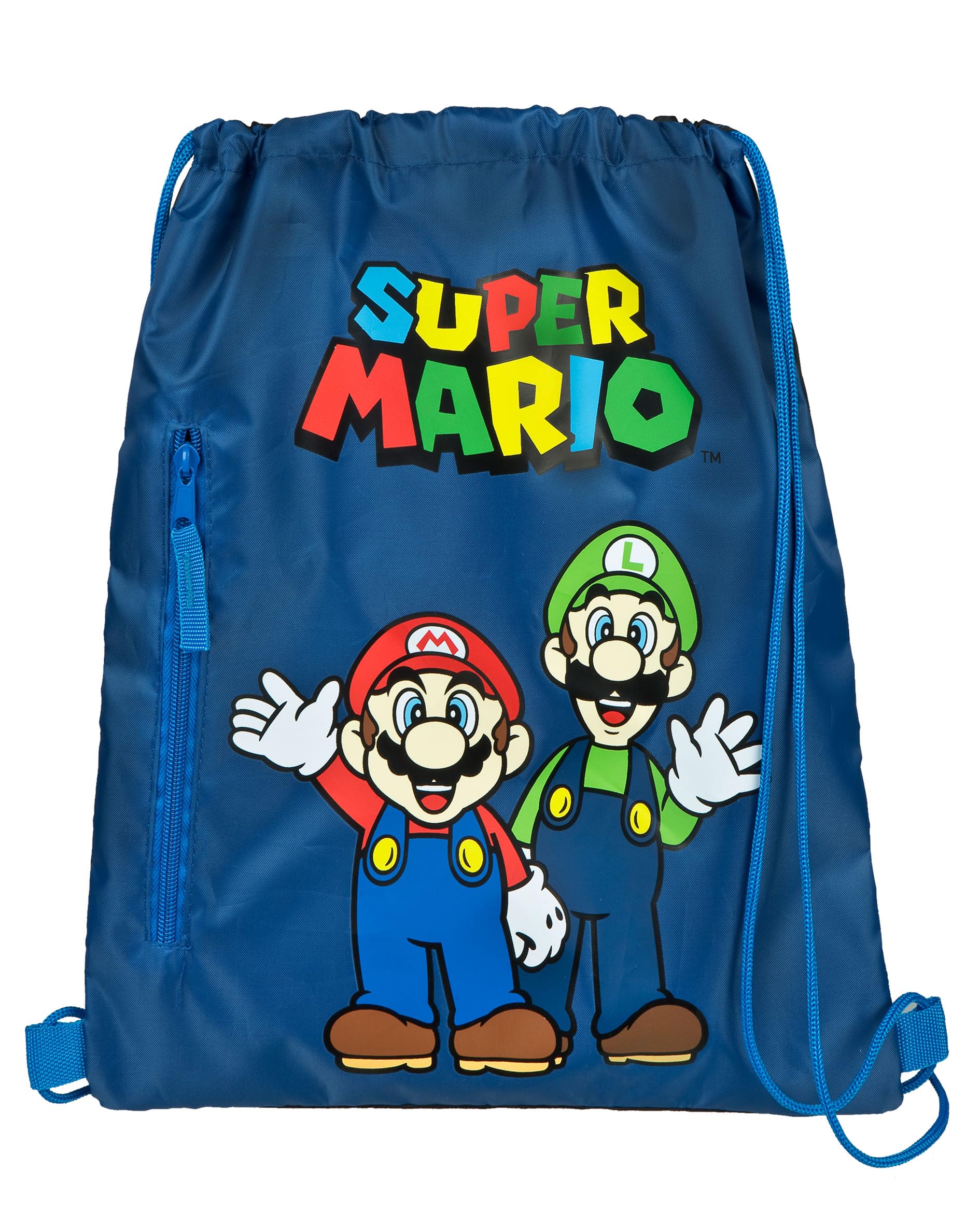 Undercover Super Mario Turnbeutel für Kinder, 38x33 cm, Sport und Schule, ab 3 Jahre