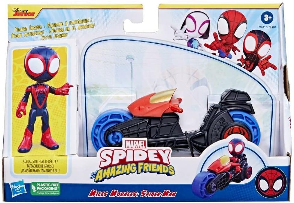 Spidey And His Amazing Friends - Motorcycle & Miles Morales (F7460)