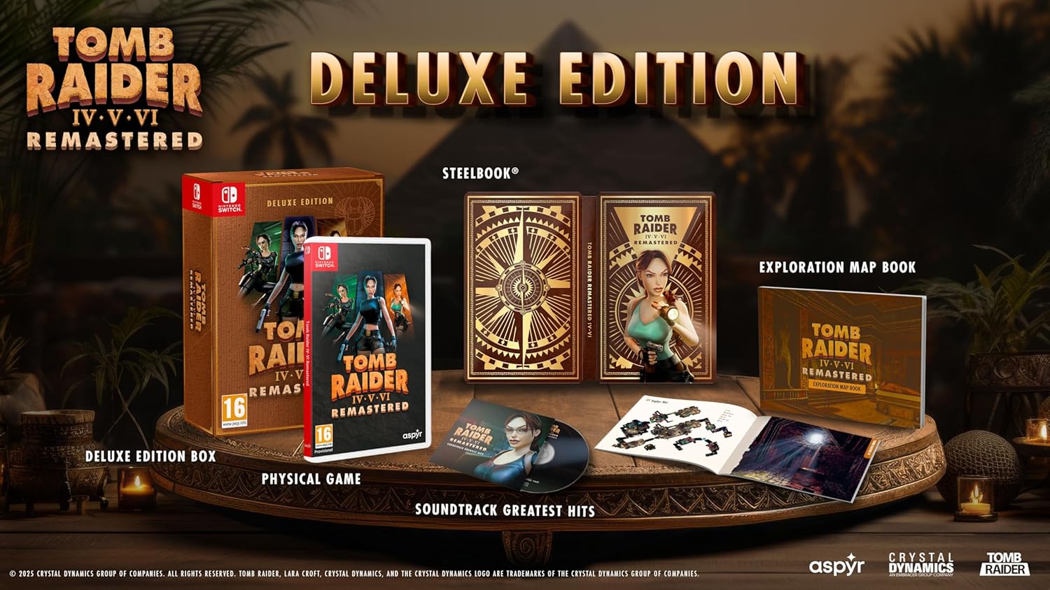 Tomb Raider IV-IV Remastered Starring Lara Croft Deluxe Edition - Switch