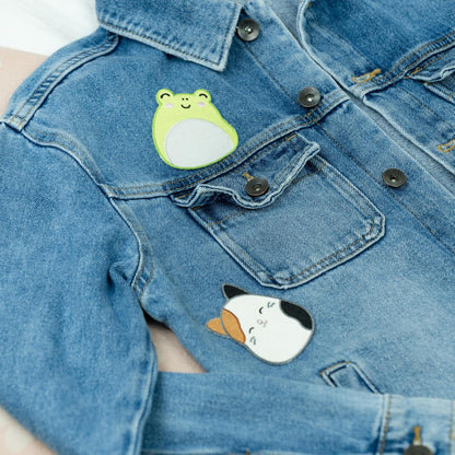 Squishmallows Iron on Patches Cam The Cat & Wendy The Frog. Cute Patches Perfect for customising Clothing & Bags. Kawaii Patches.