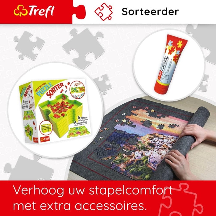 Trefl - Smiley World, Waar is Smiley? - Puzzel 500 stukjes - Glimlach, Blije Gezichten, Emotes, Moderne DIY-puzzel, Plezier, Klassieke puzzels voor volwassenen en kinderen vanaf 10 jaar