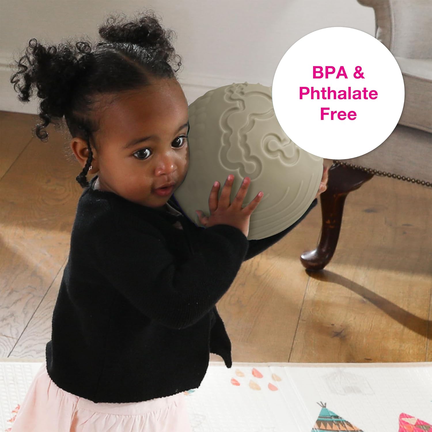 Edushape Texture-iffic sensorische bal voor baby - 17,8 cm babybal voor kinderen met 8 secties van verschillende tactiele patronen