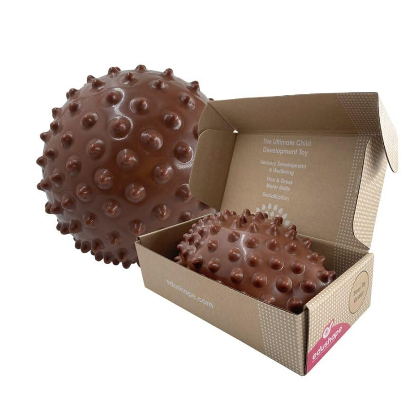 Edushape Originele sensorische bal - 17,8 cm babybal voor de ontwikkeling van grove motorische vaardigheden bij kinderen vanaf 6 maanden - levendig, kleurrijk en uniek