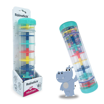 Edushape - Barra antipioggia da 20,3 cm, giocattolo per bambini, tubi sensoriali, strumenti musicali, giocattolo per la pioggia per bambini per lenire i suoni della pioggia, giocattoli perfetti per il