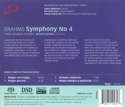 Symphony No. 4 (Haitink, Lso)