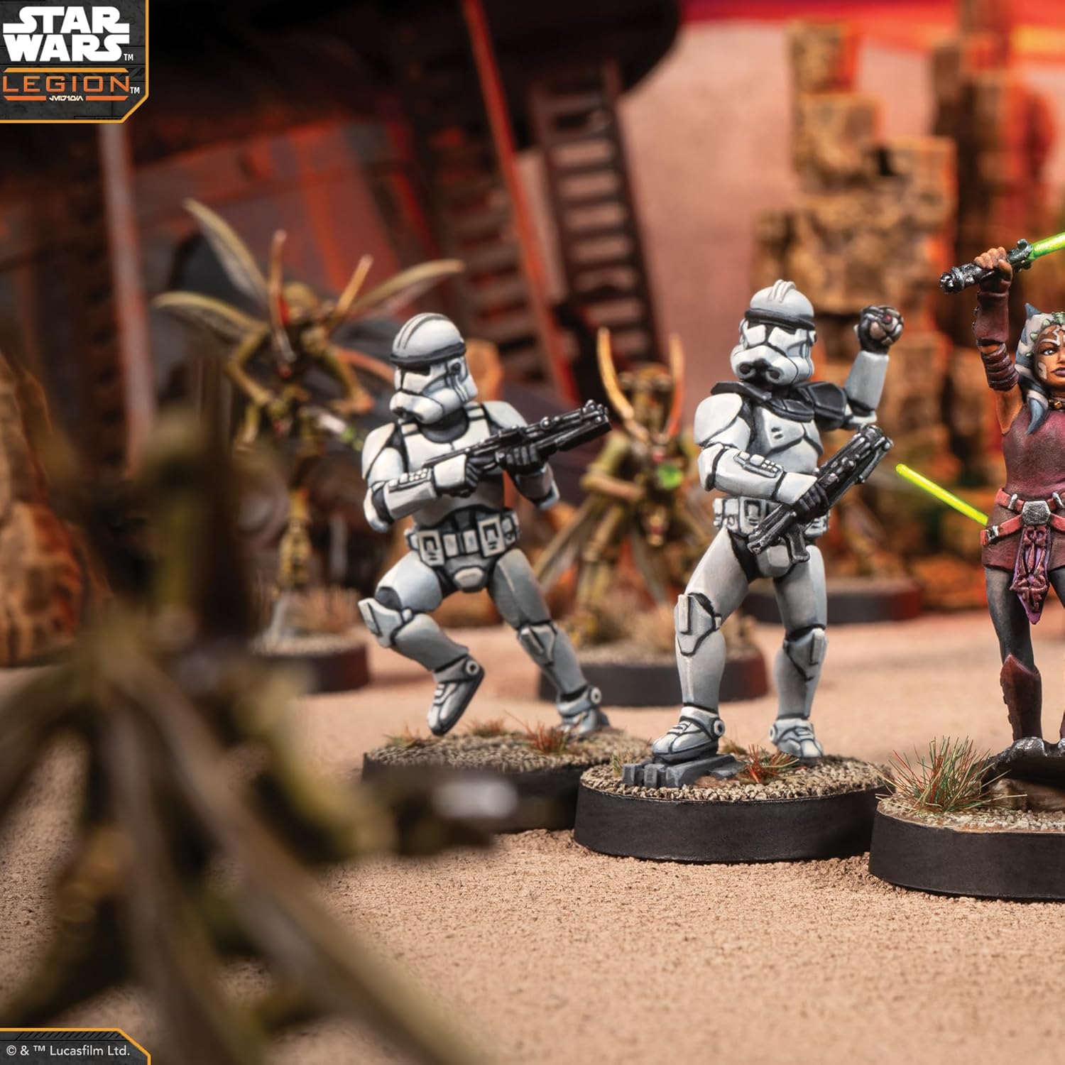 Asmodee Star Wars Legión: Commander & Padawan Ahsoka Tano, Expansión de Miniaturas, A Partir de 14 Años, para 2 Jugadores, 1-2 Horas por Partida, Multilenguaje (Incluye Español