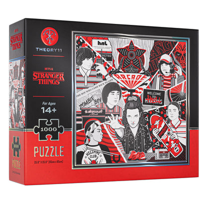 theory11 Stranger Things Puzzle – 1.000 Teile Puzzle – Offiziell lizenzierte Stranger Things Merchandise & Sammlerstücke – präzise Passform und Premium-Qualität – Zwischenpuzzle