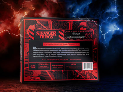 theory11 Stranger Things Puzzle – 1.000 Teile Puzzle – Offiziell lizenzierte Stranger Things Merchandise & Sammlerstücke – präzise Passform und Premium-Qualität – Zwischenpuzzle