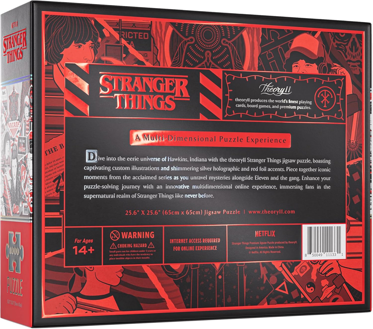 theory11 Stranger Things Puzzle – 1.000 Teile Puzzle – Offiziell lizenzierte Stranger Things Merchandise & Sammlerstücke – präzise Passform und Premium-Qualität – Zwischenpuzzle