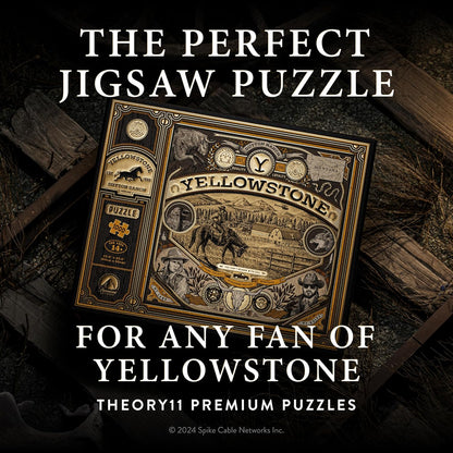 theory11 Yellowstone Puzzle – 1.000 Teile Puzzle – Offiziell lizenzierte Yellowstone Merchandise & Sammlerstücke – präzise Passform und Premium-Qualität – Zwischenpuzzle