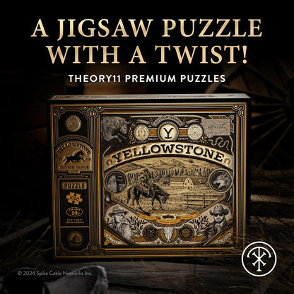 theory11 Yellowstone Puzzle – 1.000 Teile Puzzle – Offiziell lizenzierte Yellowstone Merchandise & Sammlerstücke – präzise Passform und Premium-Qualität – Zwischenpuzzle