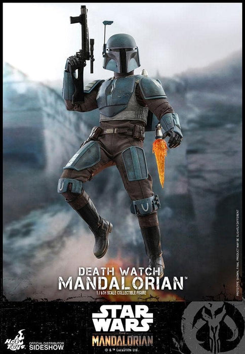 Hot Toys The Mandalorian Death Watch Mandalroian 1/6 Scale 12" Figure,Multi-coloured
