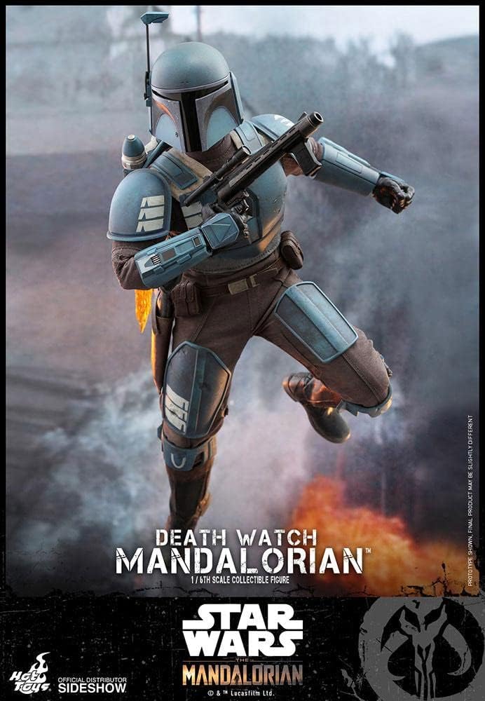 Hot Toys The Mandalorian Death Watch Mandalroian 1/6 Scale 12" Figure,Multi-coloured