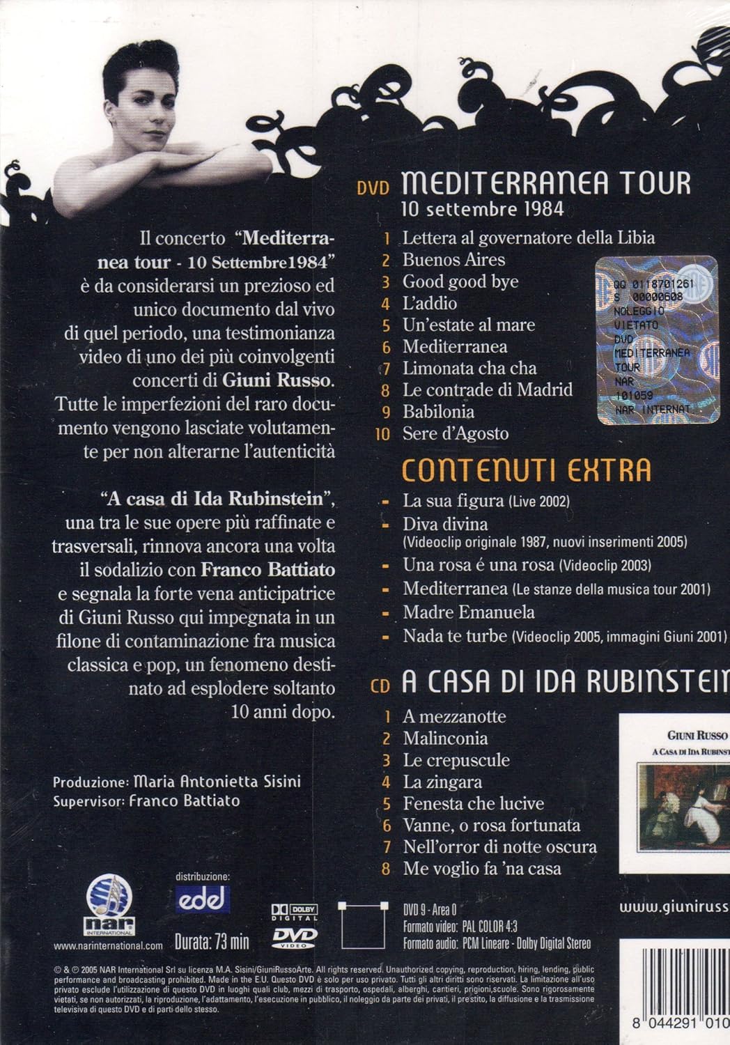 Giuni Russo - Mediterranea Tour - A Casa Di Ida Rubinstein