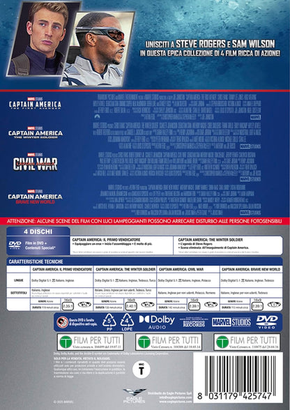 Captain America - 4 Film Collection - (4 Dvd