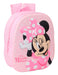 Safta MINNIE MOUSE 3D School Backpack, with 3D Design, Adaptable to Cart, Ideal for Children of Different Ages, Comfortable and Versatile, Quality and Resistance, 27 x 10 x 33 cm, pink, M, Casual