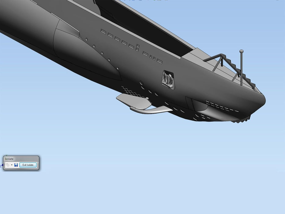 ICM S.009 U-Boat Type IIB, 1939 U-Barco 1:144-U-Boat Tipo, Submarino alemán, Color Negro (ICMS009