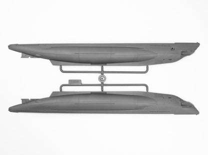 ICM S.009 U-Boat Type IIB, 1939 U-Barco 1:144-U-Boat Tipo, Submarino alemán, Color Negro (ICMS009