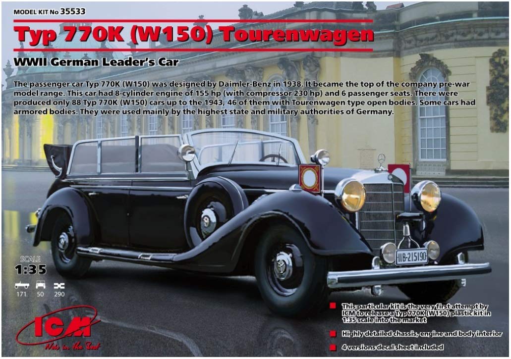 ICM ICM35533 Other License 1:35-Typ 770K (W150) Tourenwagen, DE Leader s Car
