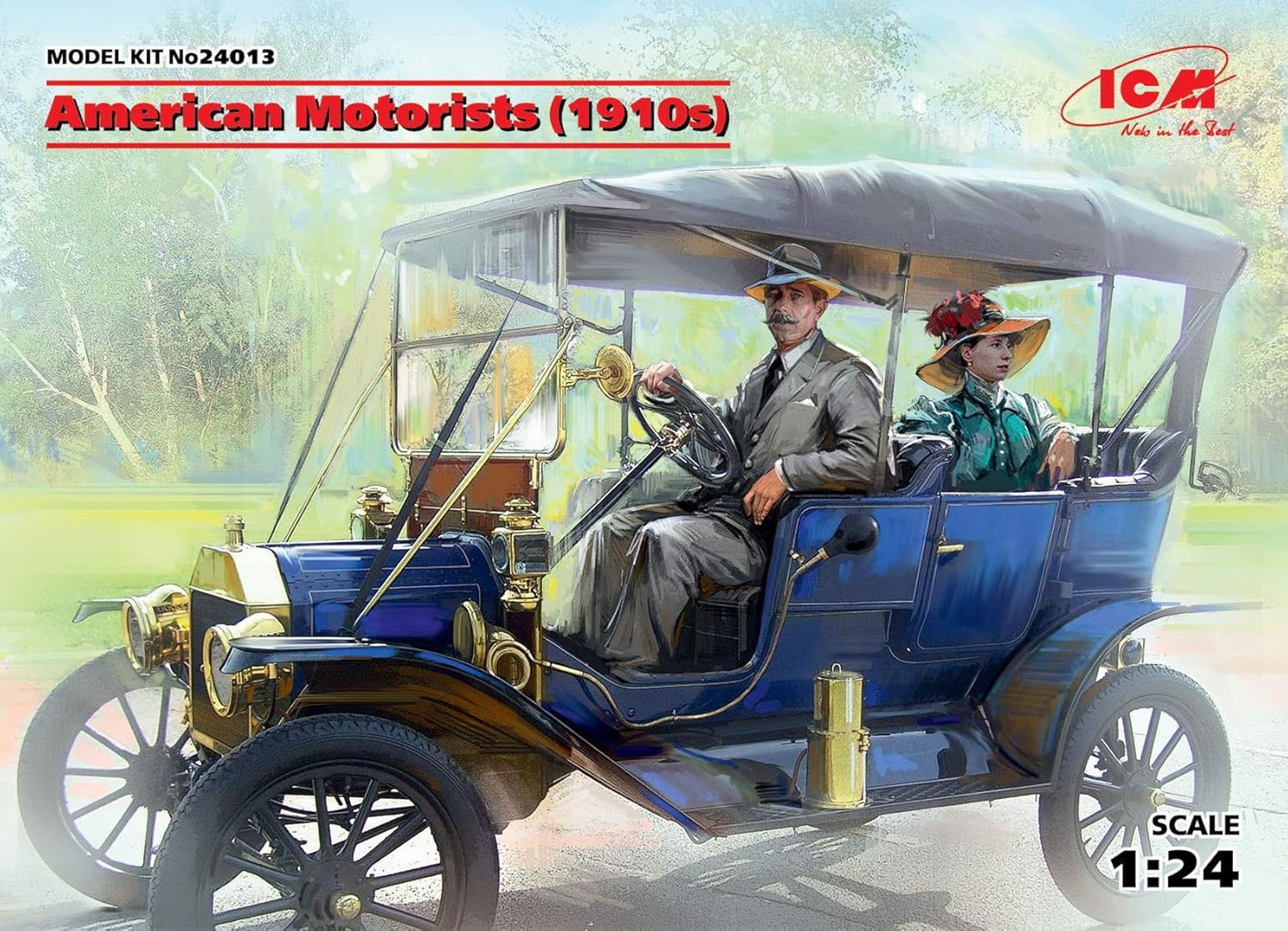 ICM 1:24 - American Motorists (1910's) 2 Figs Blue