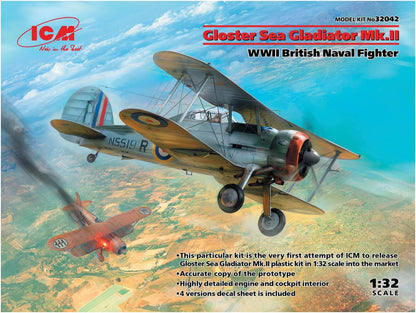 ICM- Gladiador 1:32 - Gloster Sea Gladiator MK.II (ICM32042