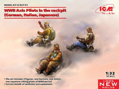 ICM 1:32 - WWII Axis Pilots in The Cockpit (DE, IT, JP