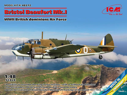 ICM 1:48 - Bristol Beaufort Mk.IA British Dominions AF