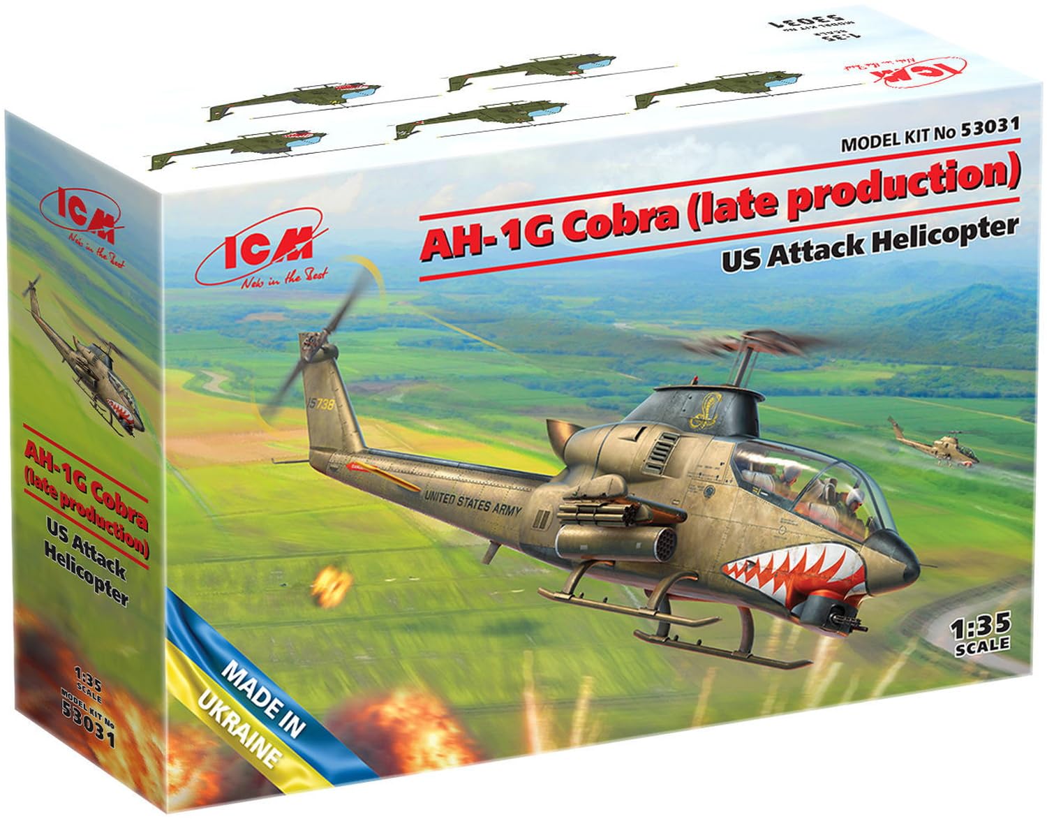 ICM 1:35 - AH-1G Cobra US Attack Helicopter (Late Prod