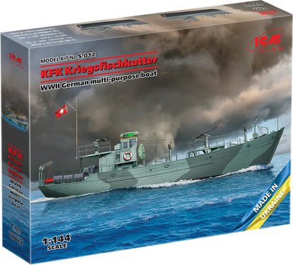 ICM-ICMS012 Barco Pescado de Guerra, Color Gris (ICMS012