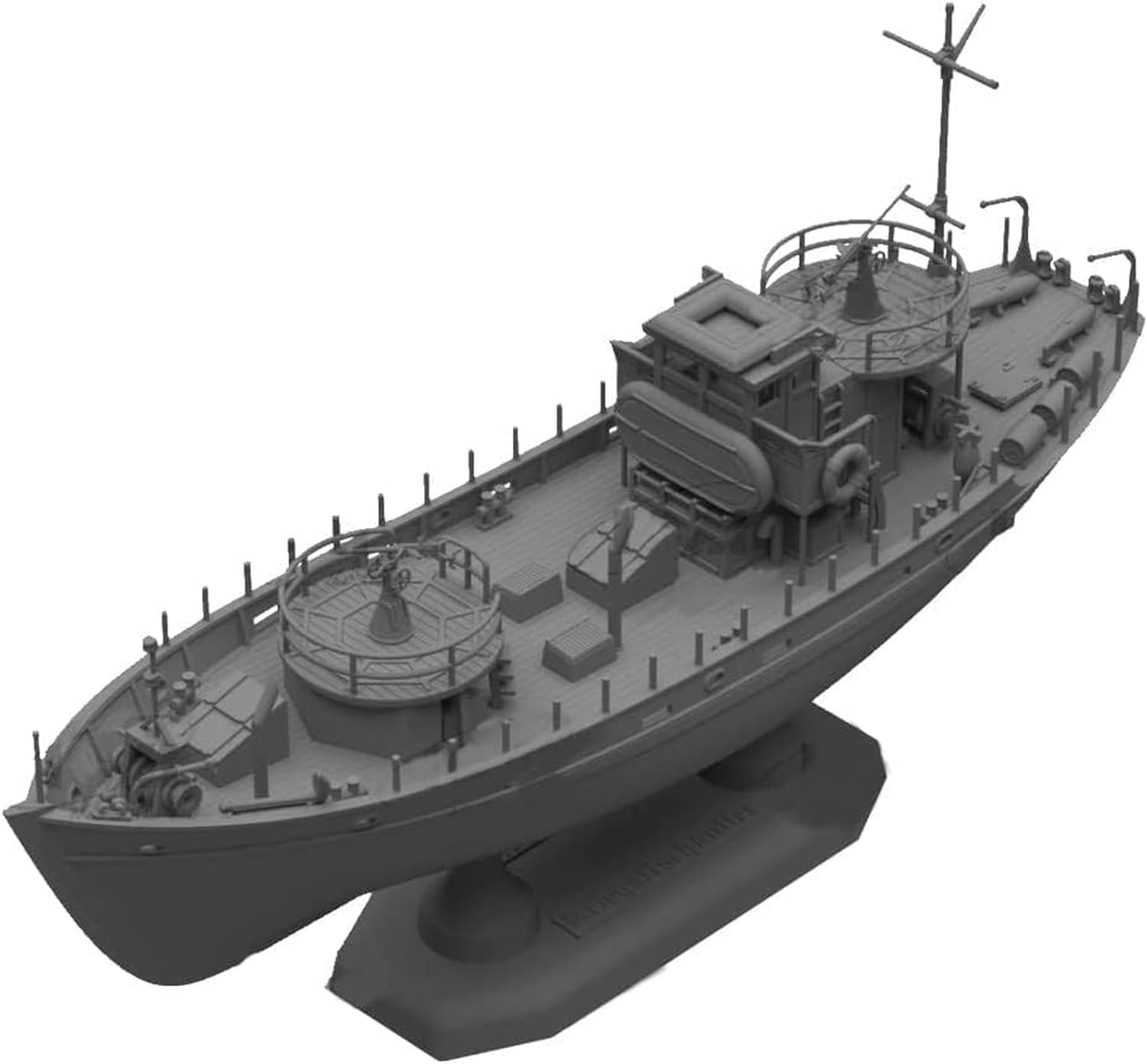 ICM-ICMS012 Barco Pescado de Guerra, Color Gris (ICMS012