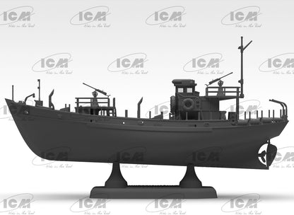 ICM-ICMS012 Barco Pescado de Guerra, Color Gris (ICMS012