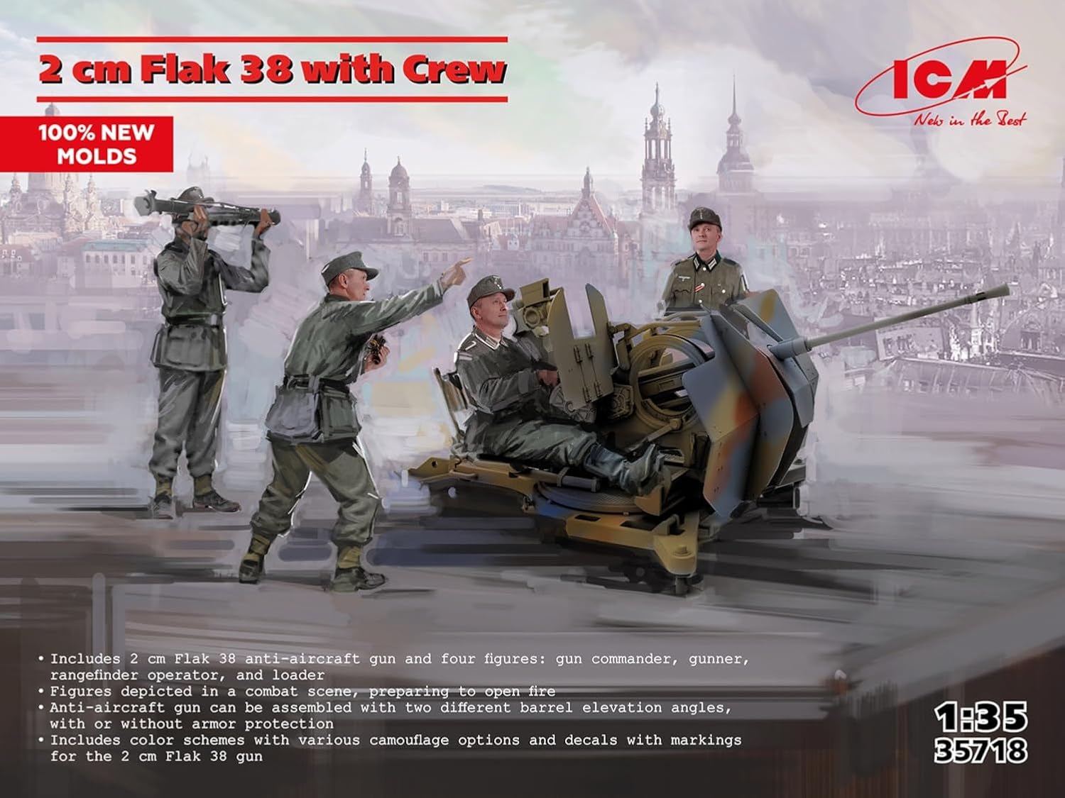 ICM 1:35 Flak 38 with Crew