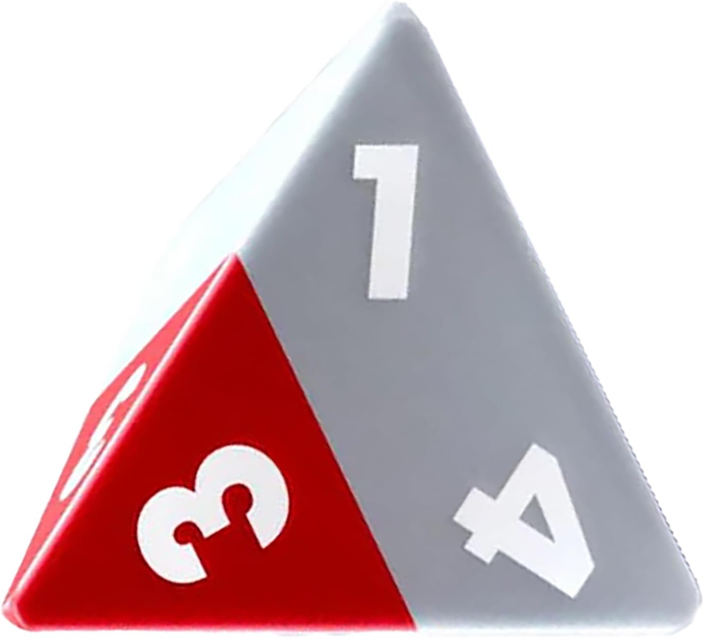 Modiphius Entertainment: Triangle Agency Dice Set (6d4) - 6 Piece, Red & Grey Resin Pyramid Die, Expansion RPG Accessory Pack, Roleplaying Game