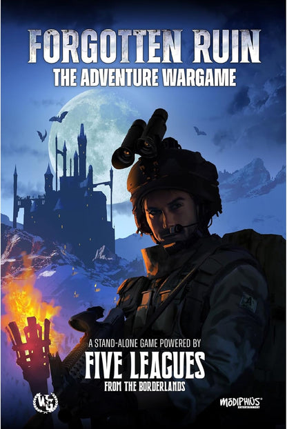 Modiphius Entertainment: Forgotten Ruin - The Adventure Wargame - Hardcover RPG Book, A Stand-Alone Powered by Five Leagues from The Borderlands