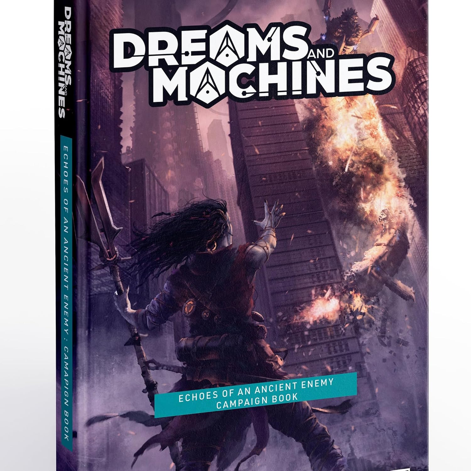 Modiphius Entertainment: Dreams & Machines: Echoes Of An Ancient Enemy - Hardcover Campaign RPG Book, Adventure in New Territory, 12 Full Adventures