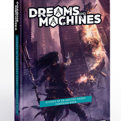 Modiphius Entertainment: Dreams & Machines: Echoes Of An Ancient Enemy - Hardcover Campaign RPG Book, Adventure in New Territory, 12 Full Adventures