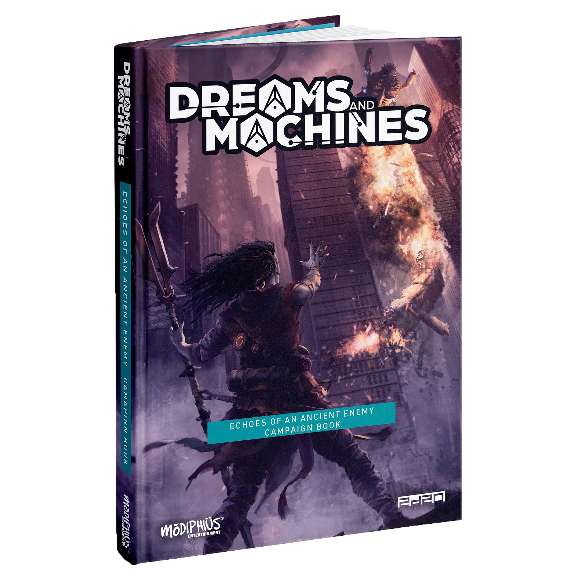 Modiphius Entertainment: Dreams & Machines: Echoes Of An Ancient Enemy - Hardcover Campaign RPG Book, Adventure in New Territory, 12 Full Adventures