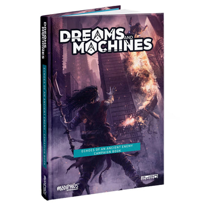 Modiphius Entertainment: Dreams & Machines: Echoes Of An Ancient Enemy - Hardcover Campaign RPG Book, Adventure in New Territory, 12 Full Adventures