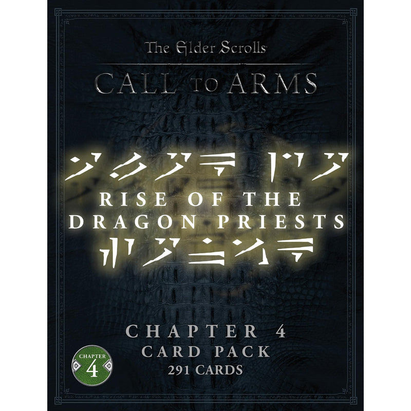 Modiphius Entertainment: The Elder Scrolls: Call to Arms - Paquete de cartas del capítulo 4 - Rise of The Dragon Priests - Juego en miniatura, con licencia oficial