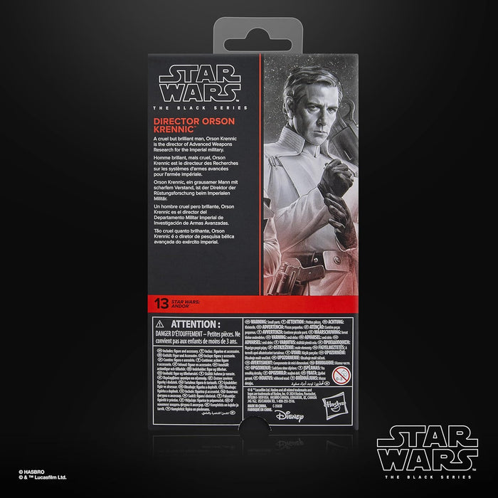 Star Wars The Black Series, direttore Orson Krennic, action figure collezionabile per adulti ispirata alla serie "Star Wars: Andor", da 15 cm