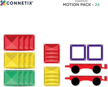 Connetix - Rainbow Motion Pack - 24 Pieces - (Ct-R-00024-Mo)