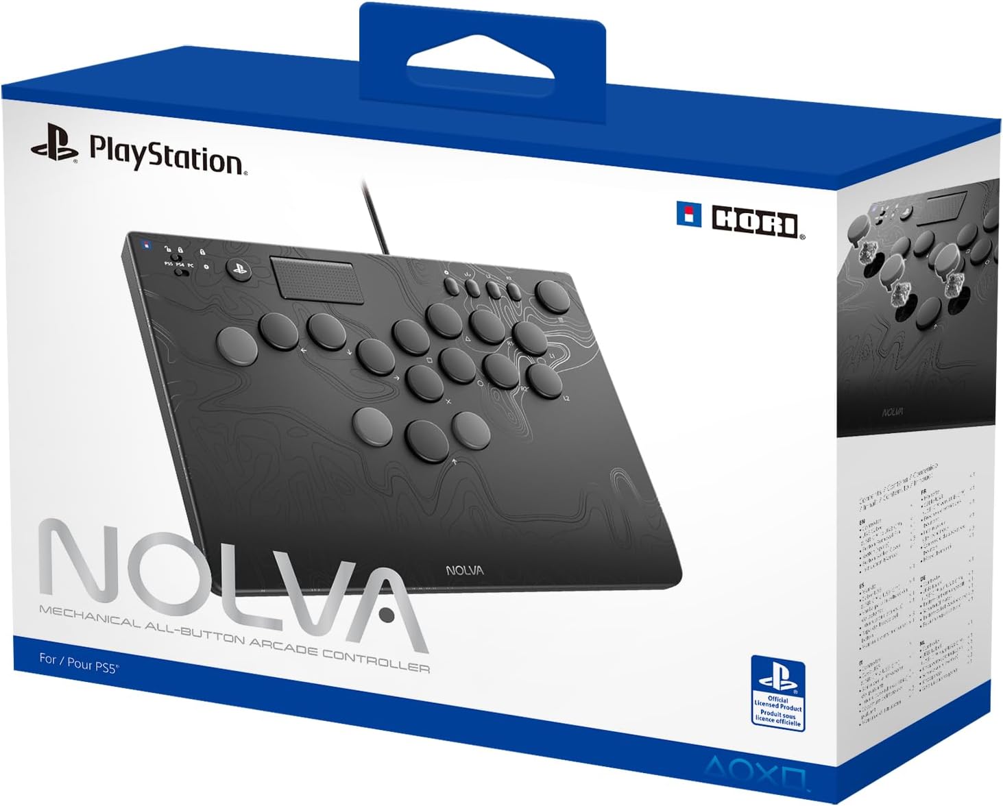 HORI NOLVA Mechanical All-Button Arcade Controller for Playstation 5 consoles and Windows PC