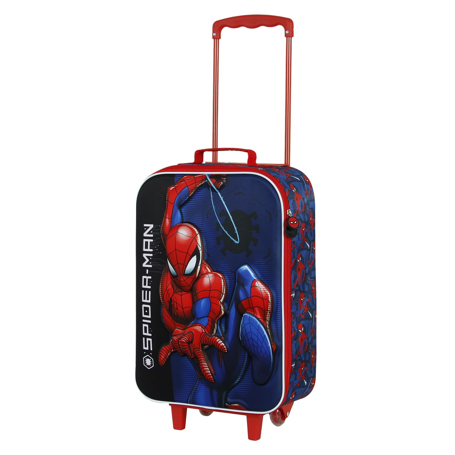 Marvel: Karactermania - Spiderman - Valigia Trolley Soft 3D Speed