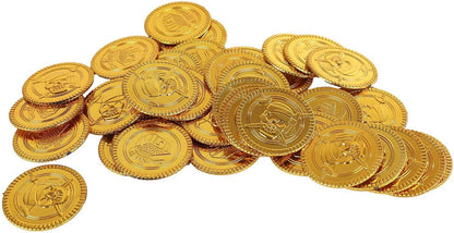 Gold Coins Toy Pirate Treasure Pack of 40 for Children