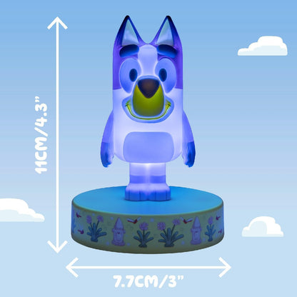 Paladone Bluey Icon Light, Officially Licensed Mini LED Lamp, Kids TV Character Merchandise for Bedrooms & Homes, Battery Powered Collectible, Blue
