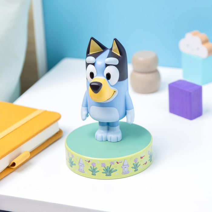 Paladone Bluey Icon Light, Officially Licensed Mini LED Lamp, Kids TV Character Merchandise for Bedrooms & Homes, Battery Powered Collectible, Blue
