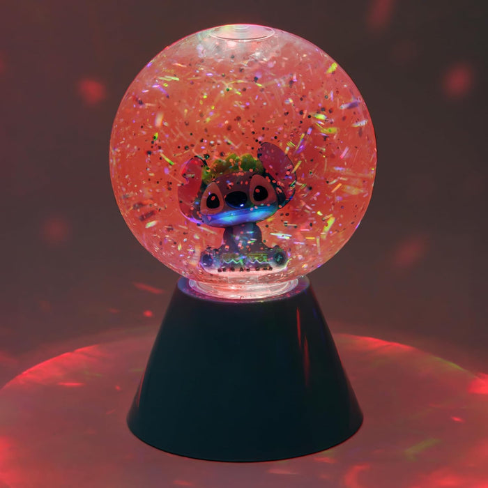 Paladone Disney Lilo & Stitch LED Glitter Ball, Officially Licensed Gift, Colour Changing Light-Up Snow Globe for Kids, Teens, Adults, Compact Design