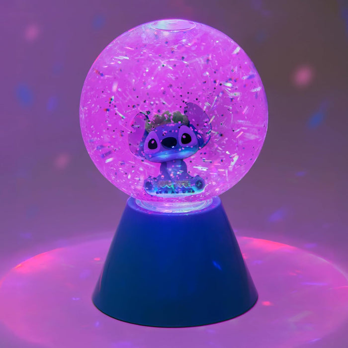 Paladone Disney Lilo & Stitch LED Glitter Ball, Officially Licensed Gift, Colour Changing Light-Up Snow Globe for Kids, Teens, Adults, Compact Design