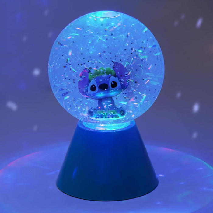 Paladone Disney Lilo & Stitch LED Glitter Ball, Officially Licensed Gift, Colour Changing Light-Up Snow Globe for Kids, Teens, Adults, Compact Design