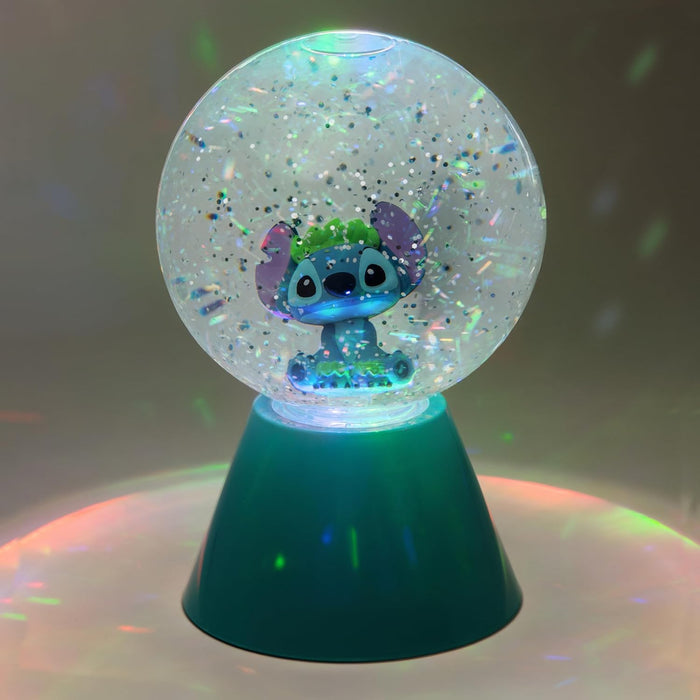Paladone Disney Lilo & Stitch LED Glitter Ball, Officially Licensed Gift, Colour Changing Light-Up Snow Globe for Kids, Teens, Adults, Compact Design